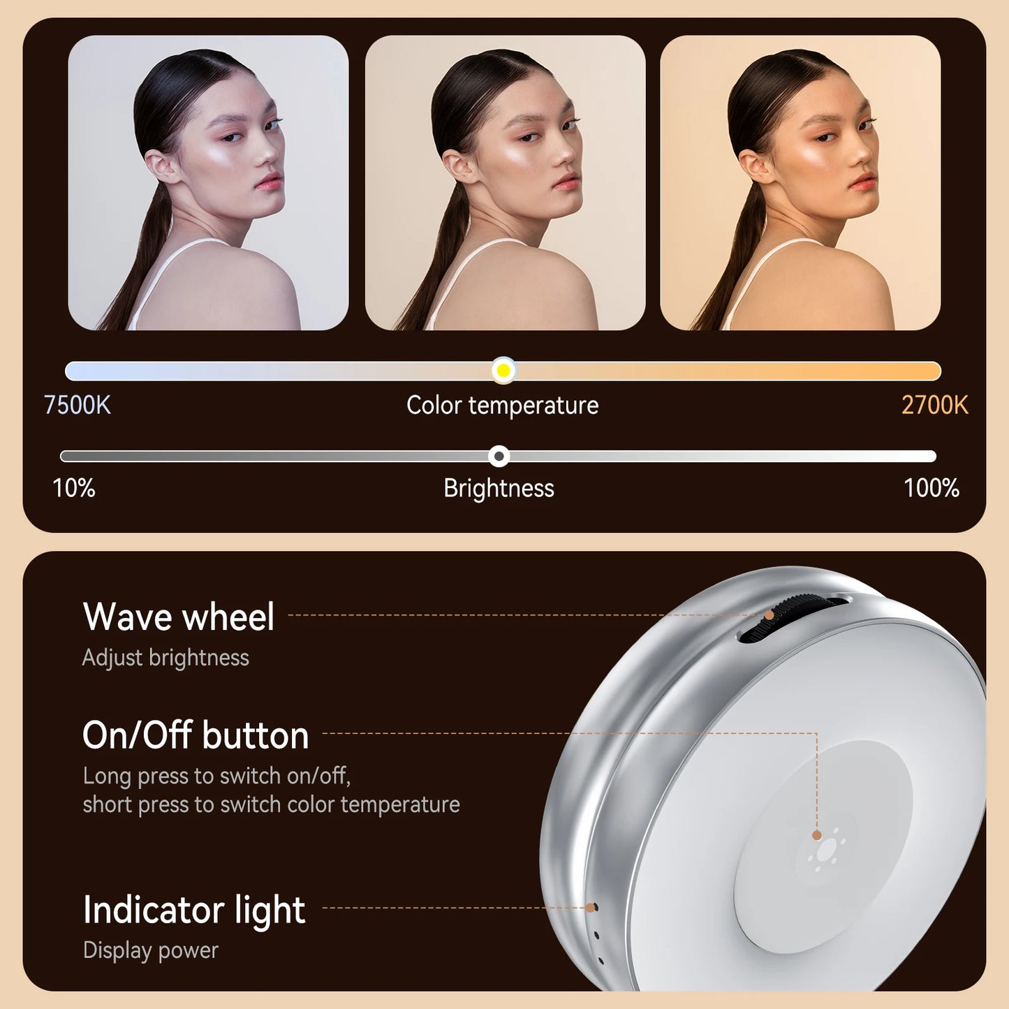 Telesin Magnetic Selfie Fill Light TM